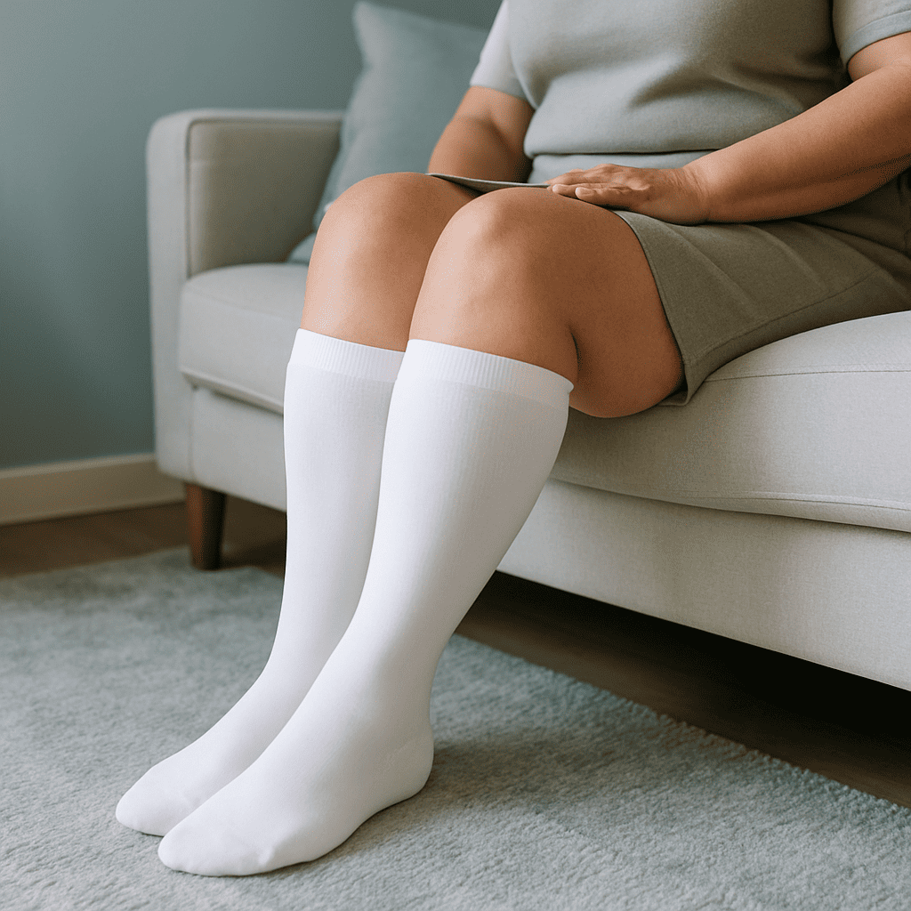 Mevera - classic kompressionsstrümpfe (pink)