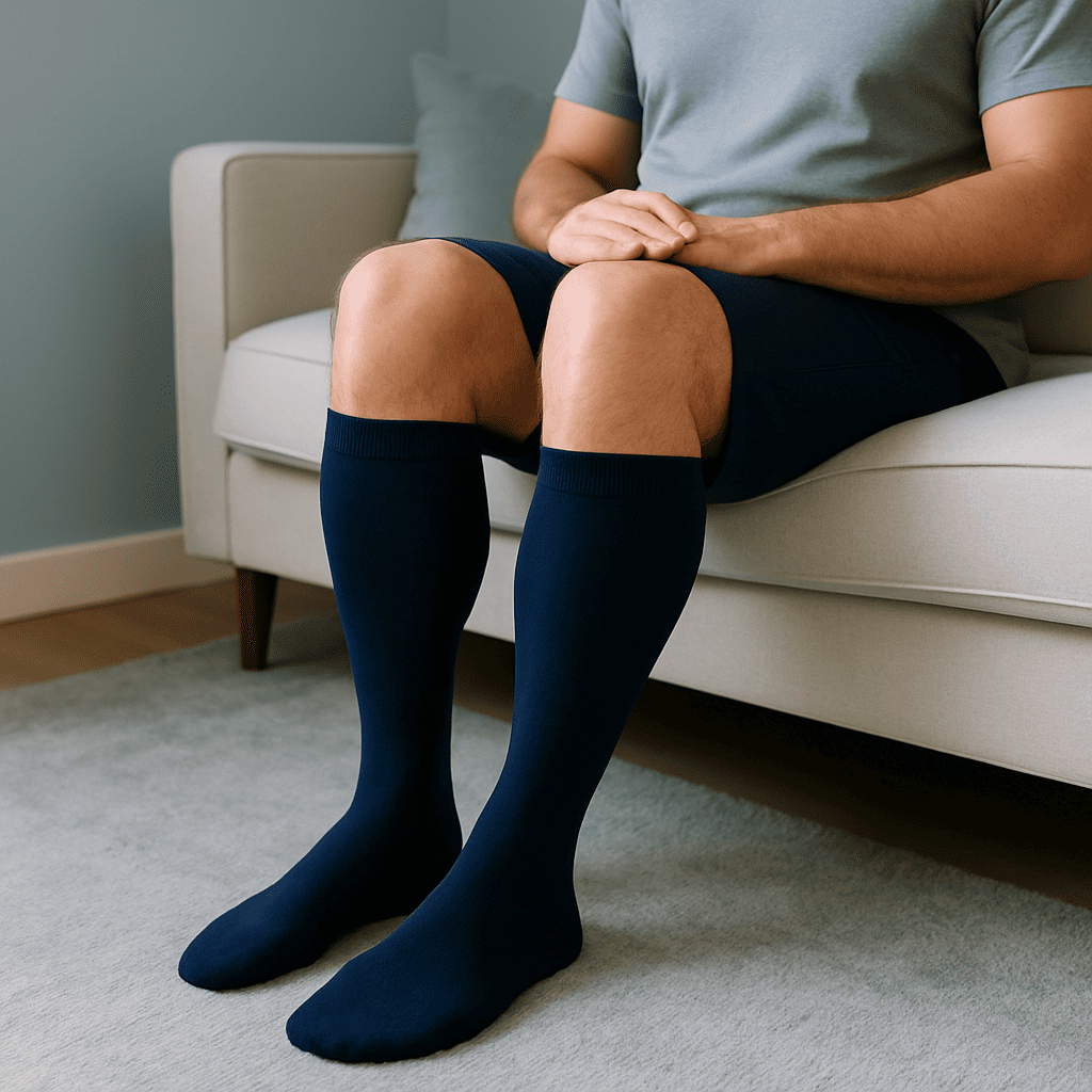 Mevera - classic kompressionsstrümpfe (schwarz)