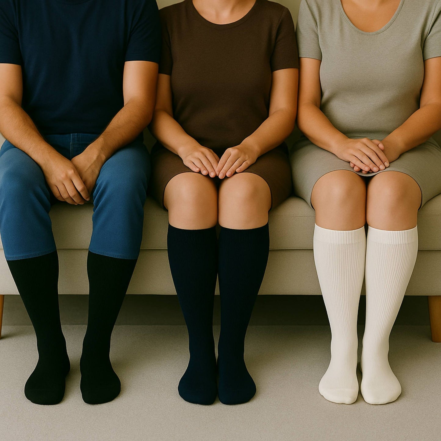 Mevera - classic kompressionsstrümpfe (schwarz)