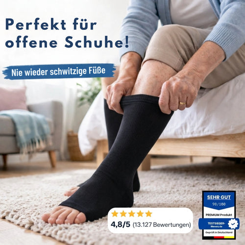 Mevera - frühlingedition kompressionsstrümpfe-offen