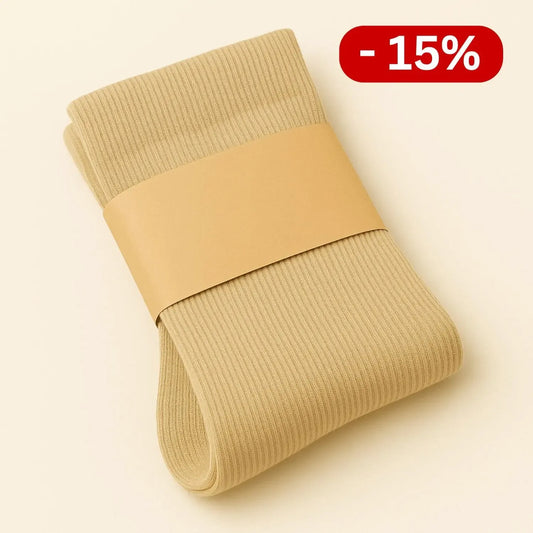 Mevera - open compressiekousen (beige)