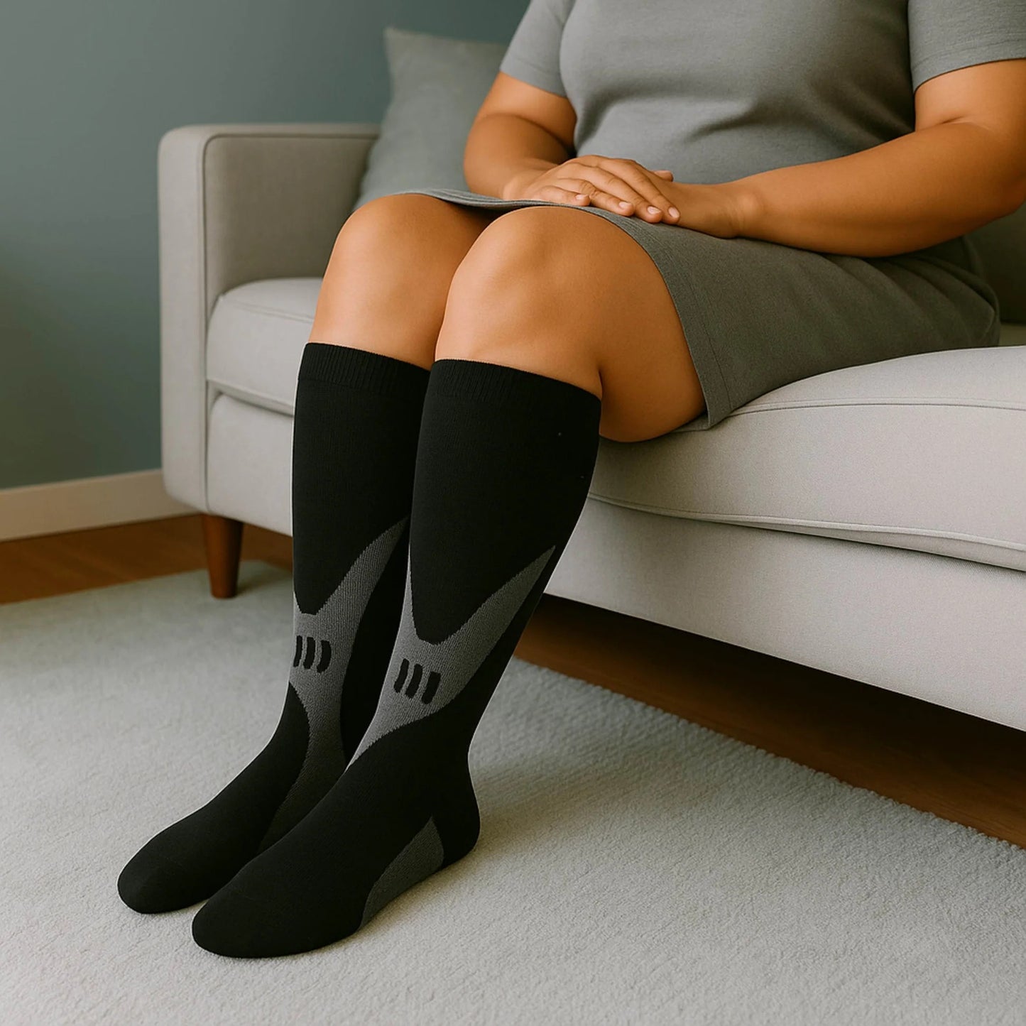 Mevera - kompressionsstrümpfe (Blau)